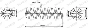 Monroe Sprężyna zawieszenia SP3924 - Sprężyny zawieszenia - miniaturka - grafika 1