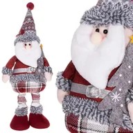 Ozdoby bożonarodzeniowe - Mikołaj 57-80cm ozdoba świąteczna, krasnal świąteczny, gnom na teleskopowych nóżkach CA0311 - miniaturka - grafika 1