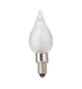 Żarówki LED - Świecznikowa żarówka płomyk E10 3W 34V biała zimna - miniaturka - grafika 1