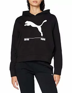 PUMA PUMA damska bluza z kapturem Nu-tility Puma Czarny S 581382 - Bluzy damskie - miniaturka - grafika 1