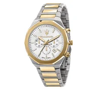 Zegarki męskie - Zegarek Maserati - Stile R8873642009 Gold/Silver - miniaturka - grafika 1