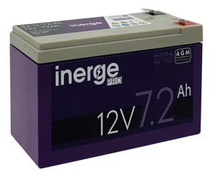 Akumulator AGM 12V 7.2Ah INERGE PRO - Ładowarki i akumulatory - miniaturka - grafika 1
