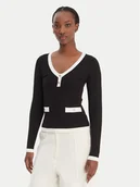Swetry damskie - Guess Sweter 180588 Czarny Classic Fit - miniaturka - grafika 1