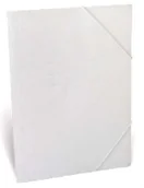 Teczki i skoroszyty - Unipap Teczka z gumką narożną A4 Biała - miniaturka - grafika 1