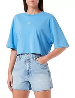 Koszulki i topy damskie - DeFacto T-shirt damski, niebieski, S - miniaturka - grafika 1