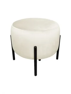 Pufa WILFRED MG VELVET ecru - POLECA nas aż 98% klientów - ZAMÓW (91 822 80 56) - Fotele i pufy dla dzieci - miniaturka - grafika 1