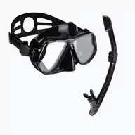 Maski do nurkowania - Zestaw do snorkelingu AQUASTIC MSA-01C czarny - miniaturka - grafika 1