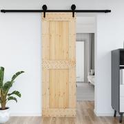 Ogrodzenia - vidaXL Drzwi, 70x210 cm, lite drewno sosnowe - miniaturka - grafika 1
