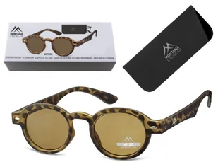 Przyciemniane Asferyczne Okulary do czytania Lenonki Montana MR92AS moc: +3.5 - Okulary korekcyjne, oprawki, szkła - miniaturka - grafika 1