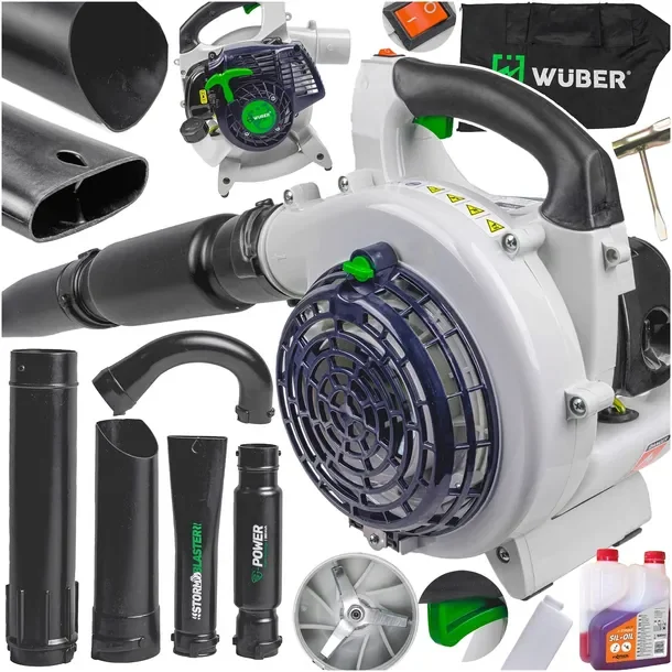 Dmuchawa Spalinowa 750 W Ogrodowa Do Liści 50l Odkurzacz Rozdrabniacz +olej