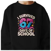 Bluzy dla dziewczynek - BLUZA DZIECIĘCA 67 SIX SEVEN SZKOŁA DLA CHŁOPCA DZIEWCZYNKI 122-128 - miniaturka - grafika 1