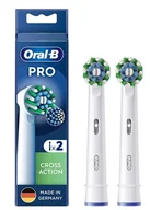Końcówki do szczoteczek elektrycznych - 2x Końcówka ORAL-B EB50RX Cross Action PRO White - miniaturka - grafika 1