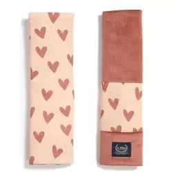 Ochraniacz na pasy, HEARTBEAT PINK, La Millou - Akcesoria do wózków - miniaturka - grafika 1