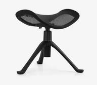 Fotele i krzesła biurowe - Podnóżek ErgoFly Ottoman czarna siatka - miniaturka - grafika 1