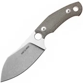 Akcesoria do noży - Giant Mouse GMF1-XL Zielone Płótno Micarta / Ostrze N690 Stonewashed / Bordowa Skórzana Pochwa - miniaturka - grafika 1