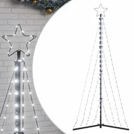 Ozdoby bożonarodzeniowe - vidaXL Lampki choinkowe, 339 zimnych białych LED, 187 cm - miniaturka - grafika 1