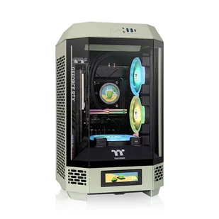 Thermaltake The Tower 250 Matcha Green Mini Tower Zielony CA-1Z9-00SEWN-00 - Obudowy komputerowe - miniaturka - grafika 1