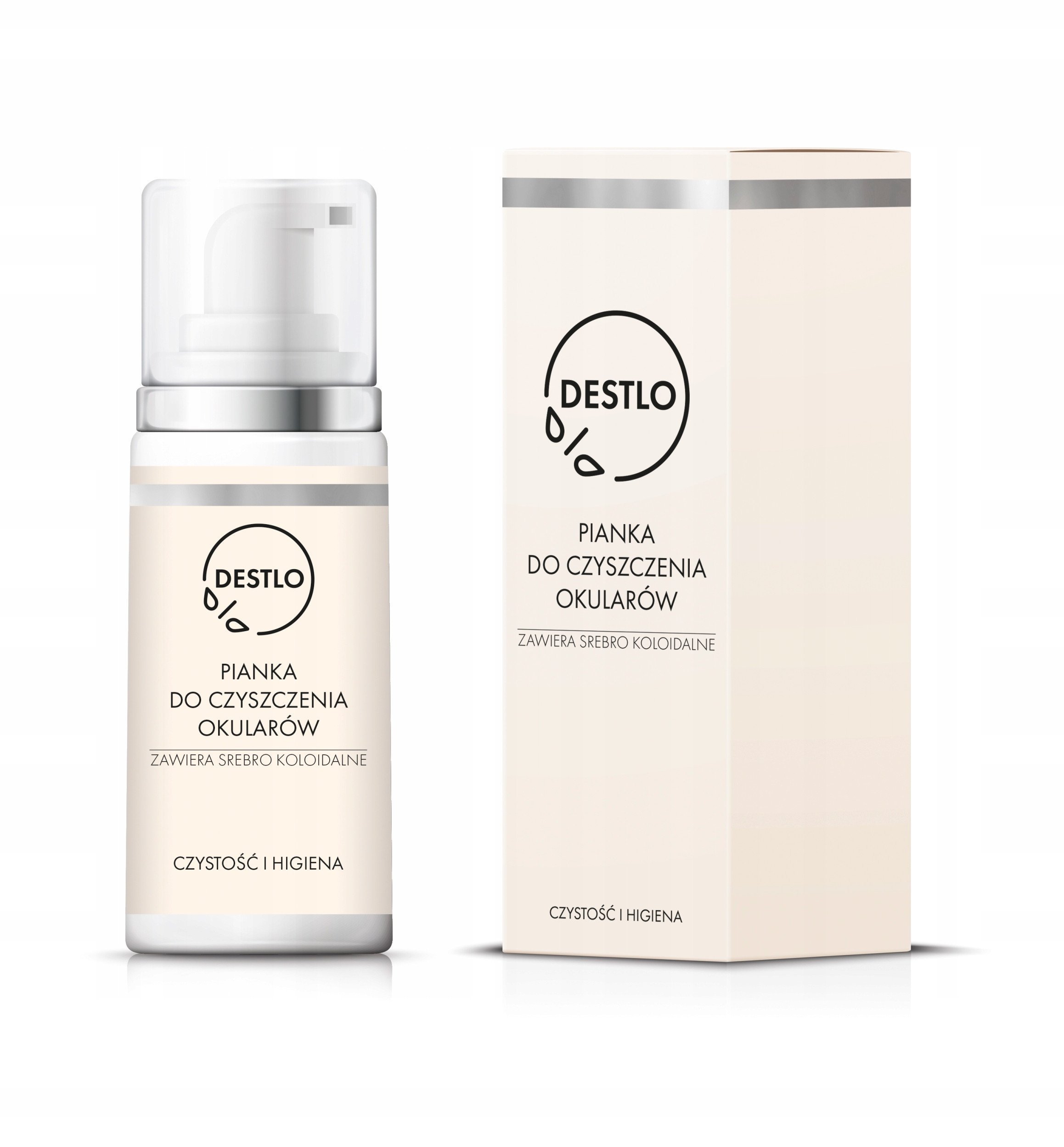 Pianka do CZYSZCZENIA OKULARÓW ze SREBREM KOLOIDALNYM Dezynfekcja 100ml