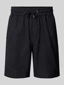 Spodenki męskie - Szorty z dzianiny dresowej o kroju regular fit z mieszanki lnu model ‘BAY’ - miniaturka - grafika 1