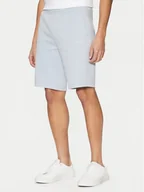 Spodenki męskie - Calvin Klein Szorty sportowe Micro Logo K10K111208 Niebieski Regular Fit - miniaturka - grafika 1