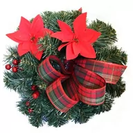 Ozdoby bożonarodzeniowe - Wianek dekorowany 35 x 35 cm WD35/B - miniaturka - grafika 1