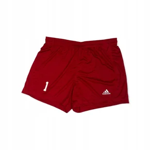 Spodenki czerwone szorty męskie siatka ADIDAS L - Spodenki męskie - miniaturka - grafika 1
