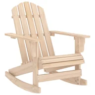 Fotele i krzesła ogrodowe - vidaXL Ogrodowy fotel bujany Adirondack, lite drewno jodłowe! 315882 - miniaturka - grafika 1