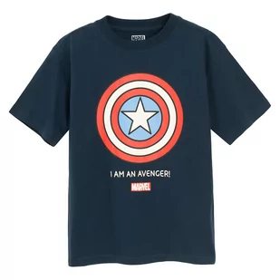 Cool Club, T-shirt chłopięcy, granatowy, Marvel Super Heroes - Koszulki dla chłopców - miniaturka - grafika 1