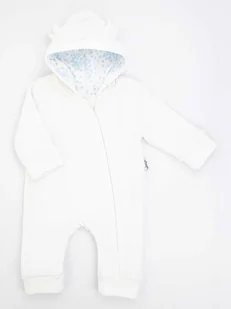 Niemowlęcy kombinezon welurowy z podszewką kremowy Nicol r.68 - Kombinezony dla dzieci Niemowlęcy kombinezon welurowy z podszewką kremowy Nicol r.68 - Kombinezony dla dzieci - miniaturka - grafika 1