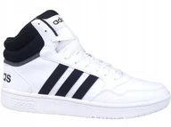 Trampki męskie - Adidas Hoops MID GW3019 Buty Trampki Męskie Białe - miniaturka - grafika 1