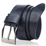 Paski - Pasek skórzany BETLEWSKI LIC40 w pudełku - gnieciony granatowy - miniaturka - grafika 1