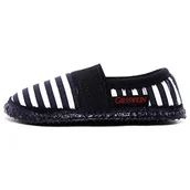 Kapcie damskie - GIESSWEIN Baben – kapcie dla dorosłych i dzieci, wygodne pantofle uniseks, w paski, bawełniane slippery, gumowy ściągacz - miniaturka - grafika 1