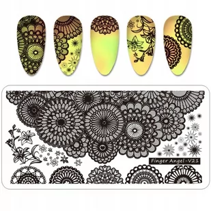 Blaszka Płytka do Stempli do zdobienia Paznokci - Ozdoby do paznokci - miniaturka - grafika 3