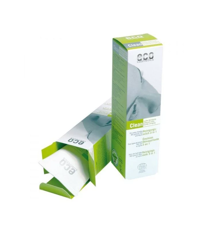 Eco Cosmetics Łagodne mleczko oczyszczające do twarzy z zieloną herbatą i liściem mirtu GreenLine-317-uniw
