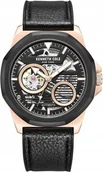 Zegarki męskie - Zegarek męski KENNETH COLE KCWGR0013603 czarny sportowy skeleton - miniaturka - grafika 1