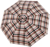 Parasole - Parasolka Carbonsteel Magic w kratę beżowa - miniaturka - grafika 1