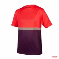 Koszulki rowerowe - Koszulka Endura SingleTrack Core T II purple - miniaturka - grafika 1