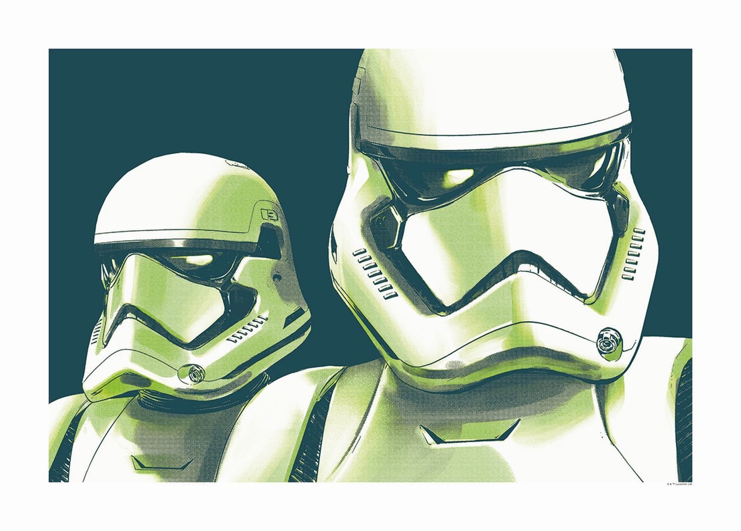 Disney plakat Gwiezdne wojny stawiają czoła szturmowcom zielonym - 610268 - 70 x 50 cm