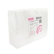 Kosmetyczne akcesoria jednorazowe - Chusteczki kosmetyczne z włókniny gładkie białe 25cm x 38cm 100 szt - miniaturka - grafika 1