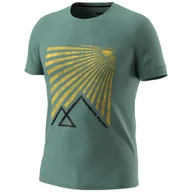 Koszulki sportowe męskie - Męska koszulka Dynafit Transalper Graphic S/S Tee M Rozmiar: XXL / Kolor: niebieski/zielony - miniaturka - grafika 1