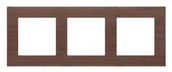 Klawisze i ramki - Kontakt Simon Ramka potrójna Nature Simon 55 - orzech - miniaturka - grafika 1