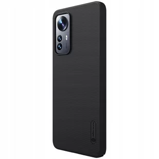 Etui Nillkin Super Frosted Shield do Xiaomi 12 Lite 5G (czarne) - Etui i futerały do telefonów - miniaturka - grafika 1