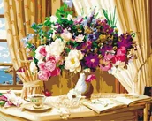 Malowanie po numerach - Poranna kawa - Malowanie po numerach 50x40 cm - miniaturka - grafika 1