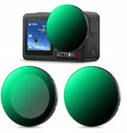 Akcesoria do kamer sportowych - K&F Zestaw 2x Filtr Szary Regulowany Nd2-32 + Nd32-512 Dji Osmo Action 3 4 5 Pro / Sku.2359 - miniaturka - grafika 1