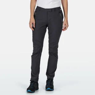 Damskie spodnie turystyczne Regatta Highton szare Rozmiar: 36R - Odzież trekkingowa damska - miniaturka - grafika 8