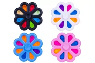 POP IT Spiner 8 ramion mix kolorów 1005349 - Zabawki interaktywne dla dzieci - miniaturka - grafika 1