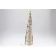 Ozdoby bożonarodzeniowe - Ozdoba bożonarodzeniowa Choinka LED 57 cm złoty - miniaturka - grafika 1