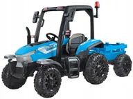 Pojazdy elektryczne dla dzieci - Duży Traktor z przyczepą 4x4+ pilot światło PA0266 - miniaturka - grafika 1