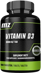 MZ-STORE VITAMIN D3 180 TABLETEK - Witaminy i minerały - miniaturka - grafika 1