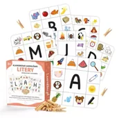 Edukacja przedszkolna - Klamerkowe zadania - Litery - LearnHow - miniaturka - grafika 1